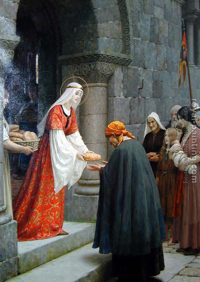 Edmund Blair Leighton : Charity of St Elizabeth of Hungary